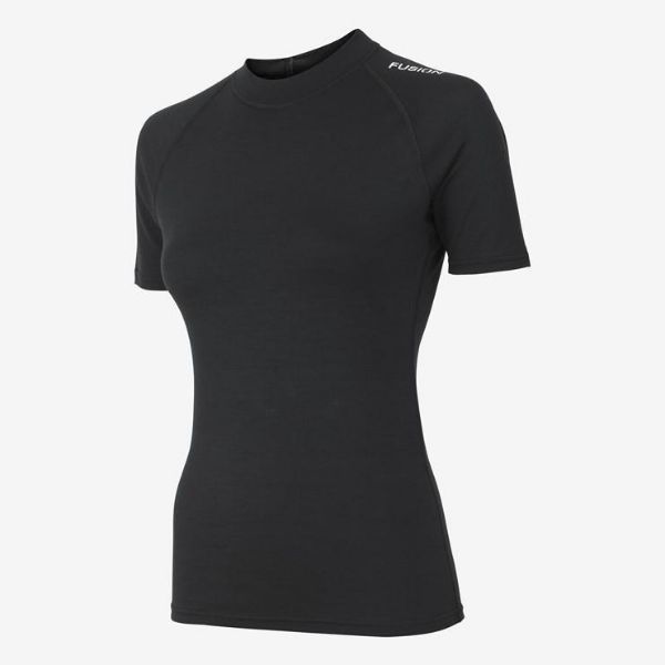 Fusion Merino T-shirt Women Black