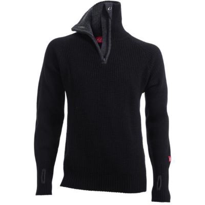 Ulvang Rav Sweater w_zip Black/Charcoal Melange