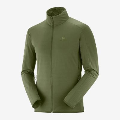 Salomon Outrack Full Zip Fleece W Olive