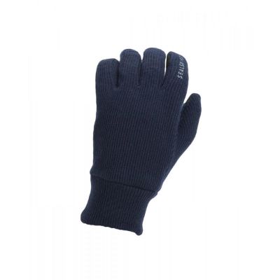 Sealskinz Vindtät Alla Väderstickad Handske Dark Navy