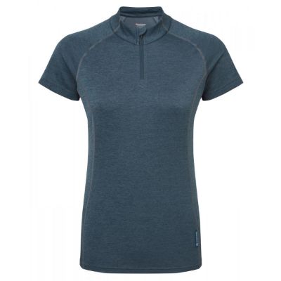 Montane Dart zip-t-shirt Kvinnor Orion Blue
