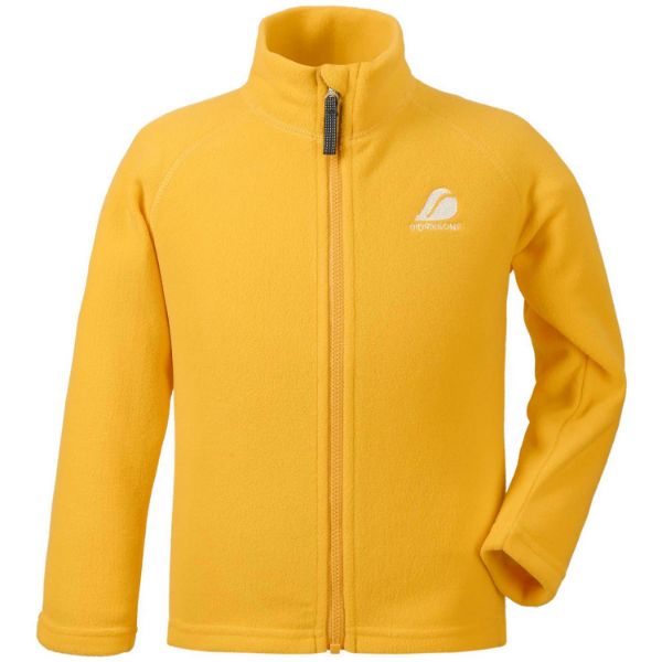 Didriksons Monte Kids Fleece Jacket 4 394/Citrus Yellow