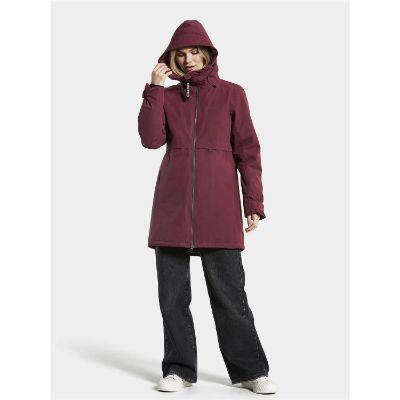 Didriksons Helle Womens Parka 4 462/Rioja Red