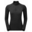 Montane Female Dart Thermo Zip Neck Black