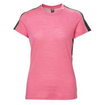 Helly Hansen Lifa Merino Lättvikts-T-shirt Ws Pink Carnation