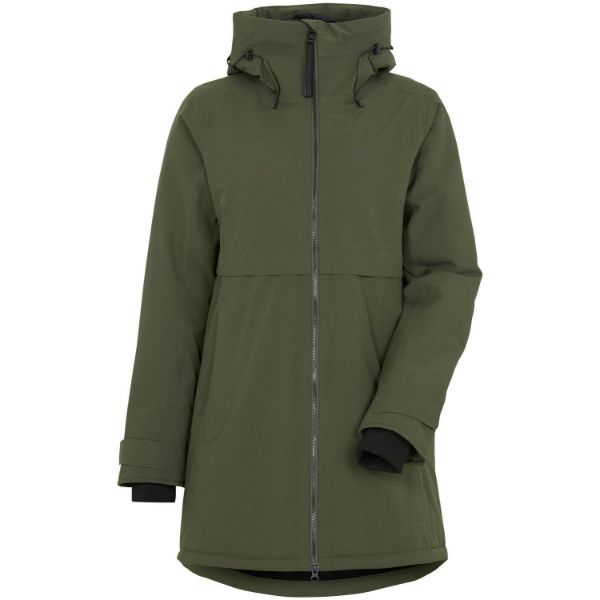 Didriksons Helle Womens Parka 5 300/Deep Green