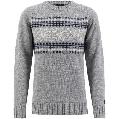 Ulvang Lundhags Eio Sweater Ms Grey Melange/Vanilla/New Navy