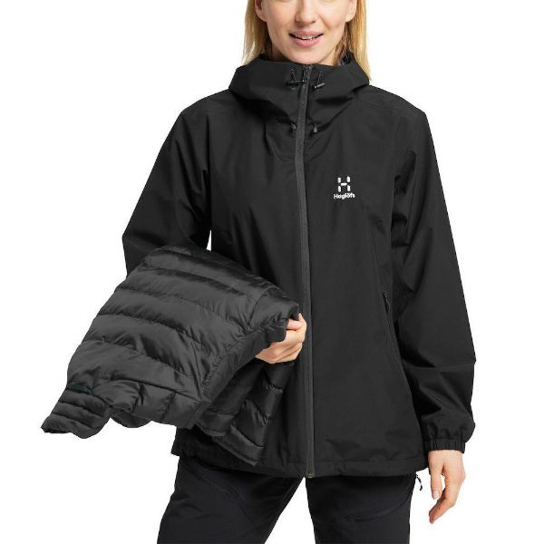 Haglöfs Eldstad 3-in-1 Mimic GTX Jacket  Women True Black