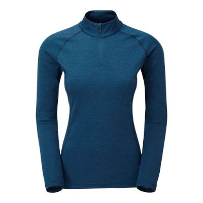 Montane F DART ZIP NECK Narwhal Blue