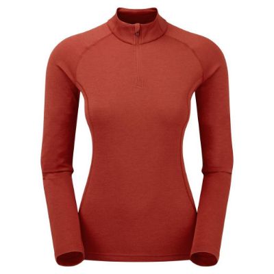 Montane F DART ZIP NECK Uluru Red