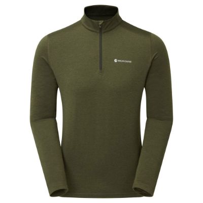 DART THERMO ZIP NECK - Kelp Green