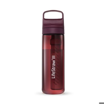 LifeStraw Go 2.0 Water Filter Bottle 22o - Merlot Me Away