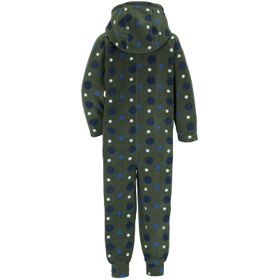 MONTE KIDS COVERALL PRINTED - Small Dotted Green Print