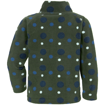 MONTE PRINTED KID'S FULL-ZIP 7 - Small Dotted Green Print