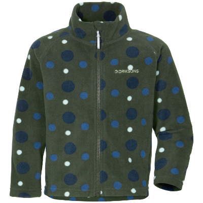 	MONTE PRINTED KID'S FULL-ZIP 7 - Small Dotted Green Print