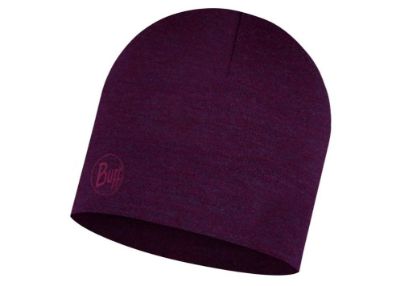 Buff tjockt merinoull vanligt hatt Purple