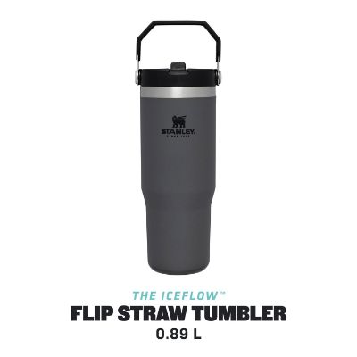 Stanley Iceflow Flip Straw Tumbler 0,89 i farven Charcoal