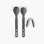 Sea to Summit Frontier UL Cutlery Set - [2 Piece] Long Handle Spoon and Spork - Grey 