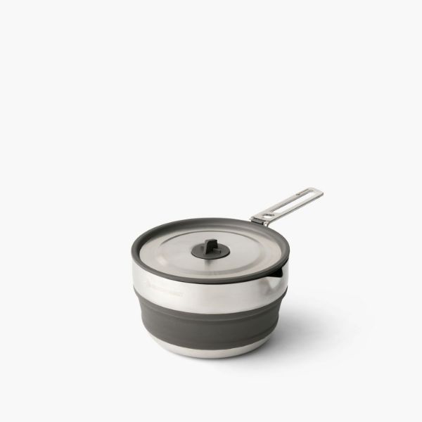 Sea to Summit Detour Stainless Steel Collapsible Pouring Pot - 1.8L - Grå/ Stål 