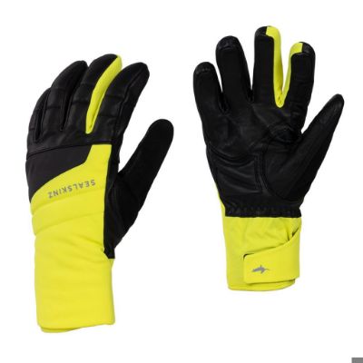 Sealskinz Fring wp ex. cold wt. ins gauntlet w. fu - Neon Yellow/Black