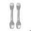 Lifeventure Ellipse spork, 2-pack, light grey