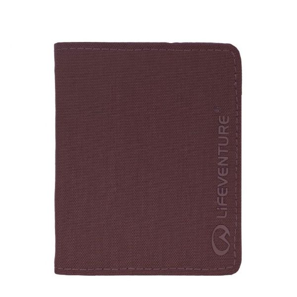 Lifeventure Rfid wallet, recycled, plum