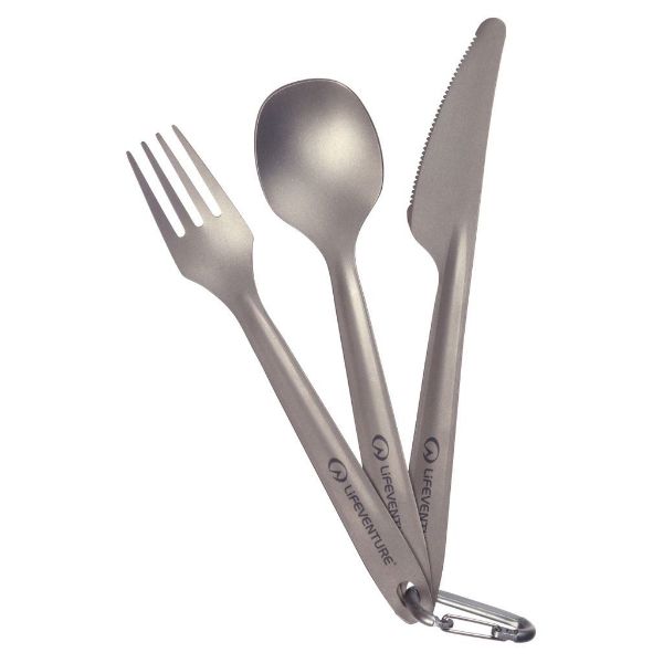 Superlight Titanium Cutlery Set - Steel