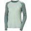 Helly Hansen Women’s HH® Durawool Crew Langærmet base layer top fremstillet med ZQ-certificeret Merino uld og Cordura® der sikrer fugtabsorberende og temperaturregulerende egenskaber i grøn