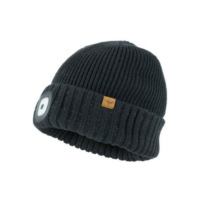 	Sealskinz Heydon wp cold wt. led roll cuff beanie - Black