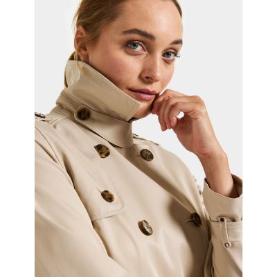 505212 CLAIRY WNS COAT L - Clay Beige