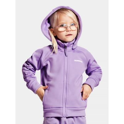 Didriksons Corin kids fullzip 7 - Digital Purple