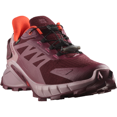 Salomon Supercross 4 GTX W i farven Tawny Port / Deuville Mauve / Cherry Tomato