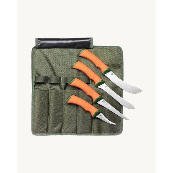 Øyo Dyranut hunting knives, set 4 psc - Green