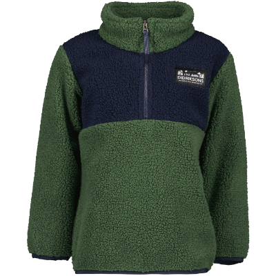 Didriksons Gosig kids halfzip - Pine Green