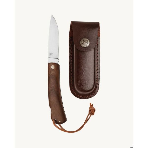 Øyo Nordmarka folding knife w/sheath - Steel/Brown