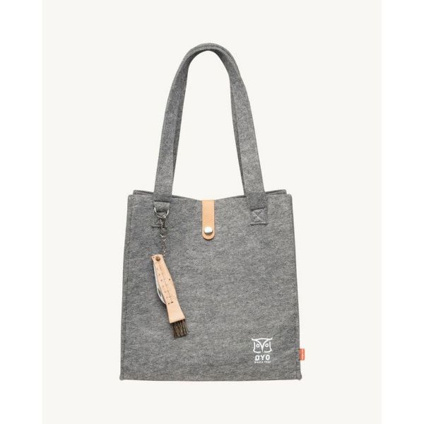 Øyo Mushroom hiking felt bag - Grey