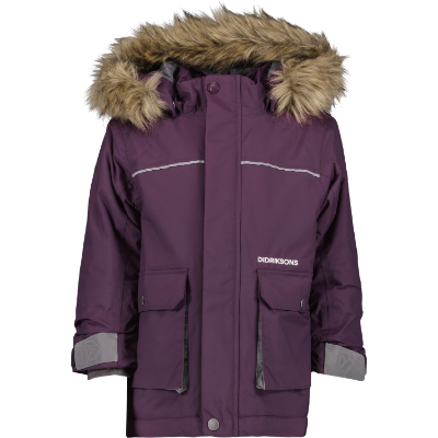 Didriksons Kure kids parka 6 - Plumb