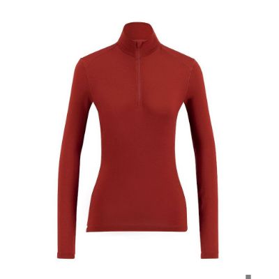 Ulvang Hero half zip baselayer womens - Biking Red