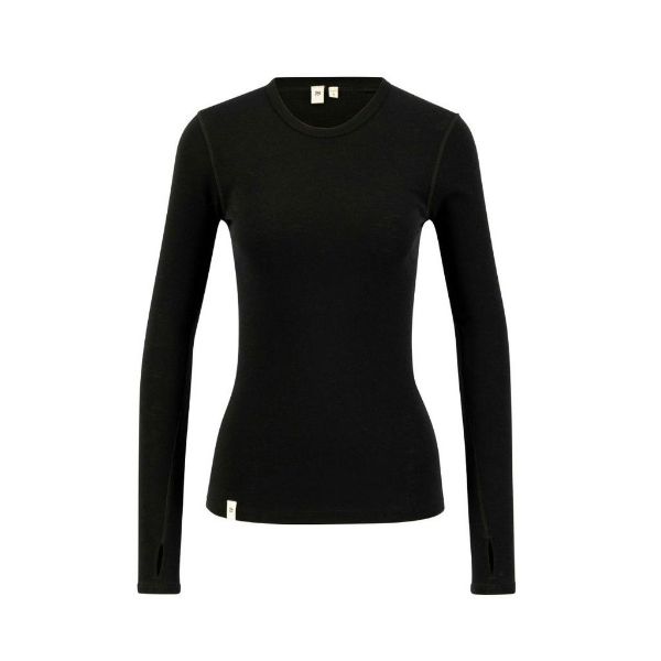 Ulvang Alltime Lead Longsleeve Rib Tee Women - Black