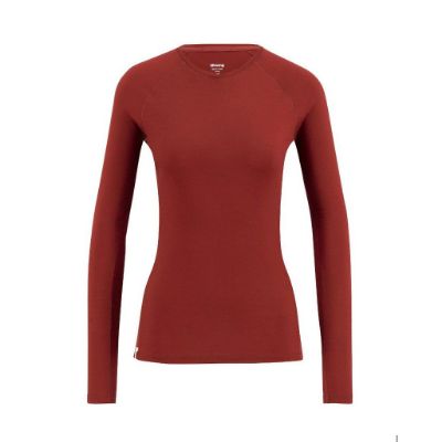 Ulvang Hero crew baselayer womens - Biking Red