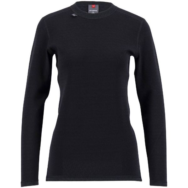 Ulvang Comfort 200 round neck ws - Black/ Black