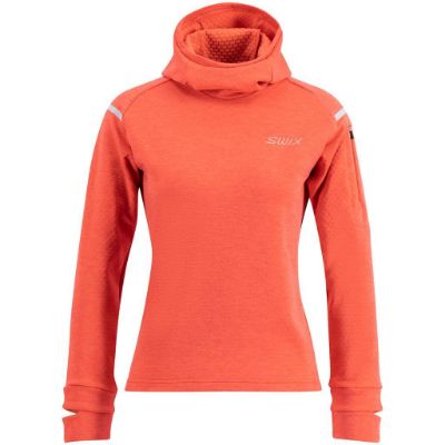 Swix Pace midlayer hooded w - Cayenne