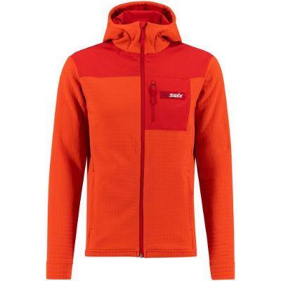 Swix Surmount stormfleece hood jacket m - Fiery Red