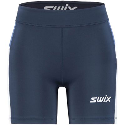 Swix Motion premium short tights w - Dark Navy/ Lake Blue