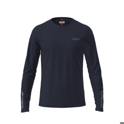 Pace nts long sleeve baselayer top m - Dark Navy/Black