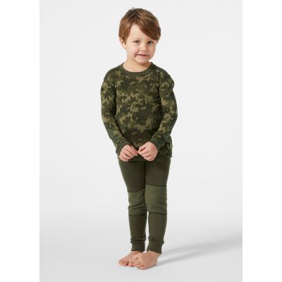 Lifa Merino Graphic Kids i farven Utility Green Camo