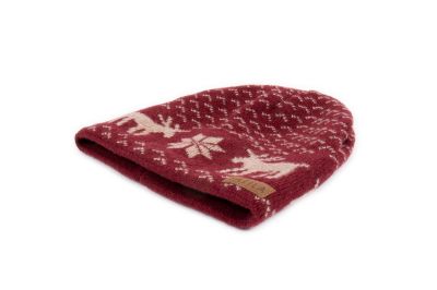 Sätila of Sweden Reindeer Beanie i farven Dark Red