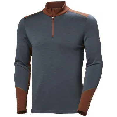 Helly Hansen Lifa Merino 1/2 Zip i farven Alpine Frost