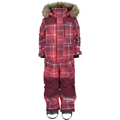 Didriksons Polarbjörnen Coverall Printed 2 A64/Termos Rusty Wine