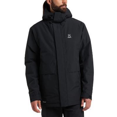 Haglöfs Salix Proof Mimic Parka til herrer i farven True Black